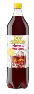 Tinto de Verano Don Simón sin alcohol con limón