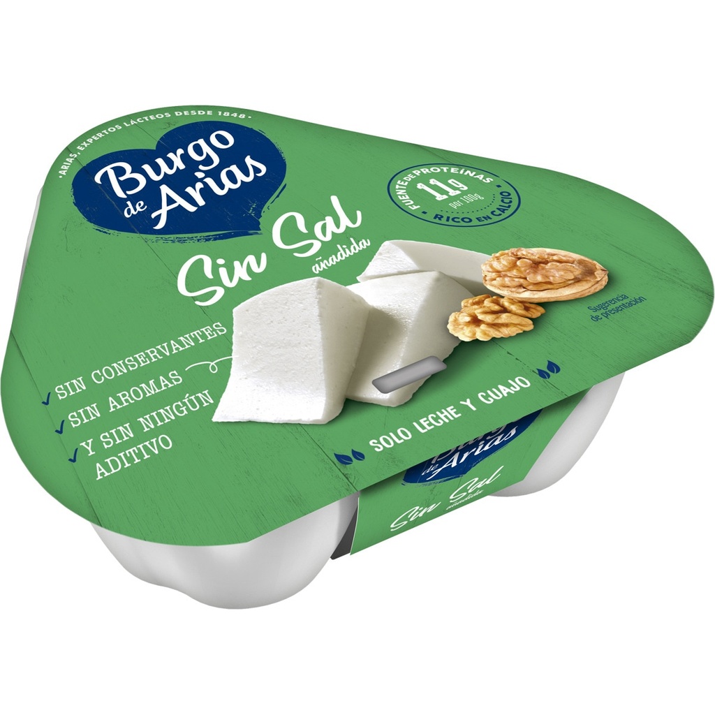 BURGO DE ARIAS SIN SAL MINI 3*72G