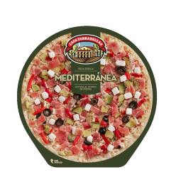 PIZZA MEDITERRÁNEA CON QUESO CABRA