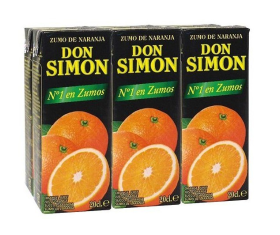 Zumo Don Simón Pack-6 Naranja 200ml*30